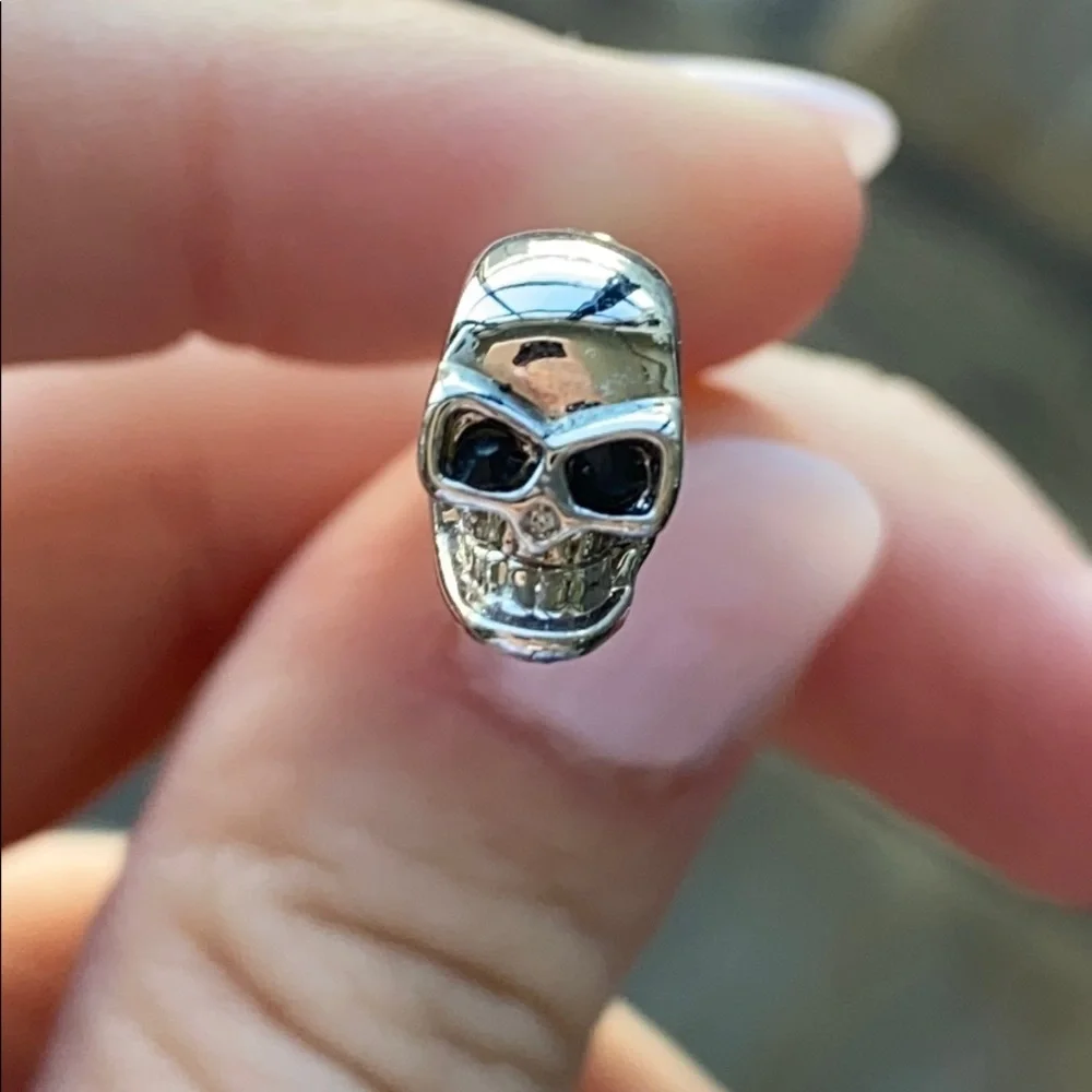 Silver Skull Cuff
